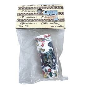 Vintage Ceramic Asian Style Umbrella Holder Stand Dollhouse Miniature 1:12